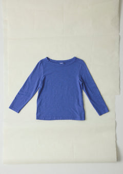 Lia Cotton Boat Neck Tee | Cobalt | TOAST