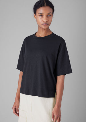 Cotton Hemp Boxy Tee | Slate