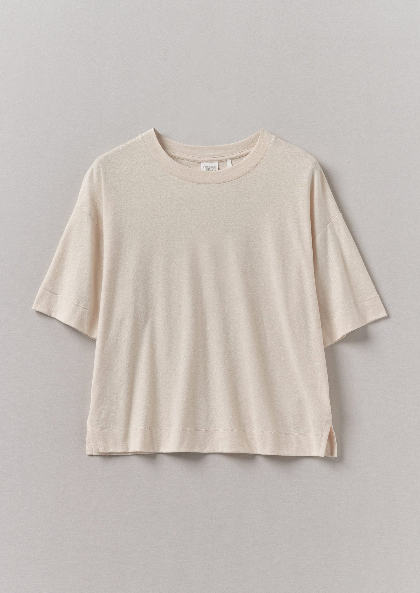 Cotton Hemp Boxy Tee | Ecru