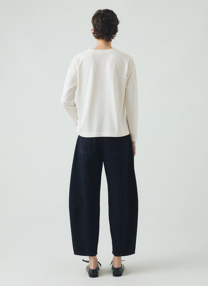 Patch Pocket Cotton Tee | Paper White