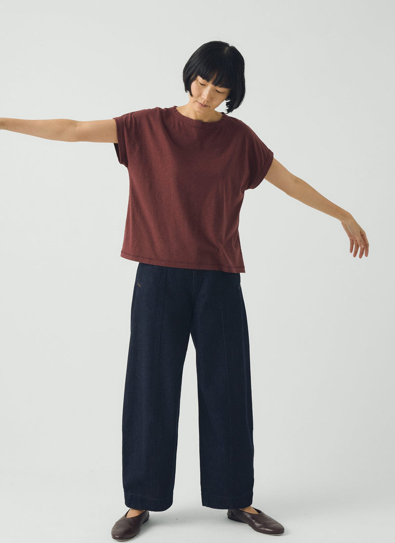 Alda Organic Cotton Easy Tee | Radicchio