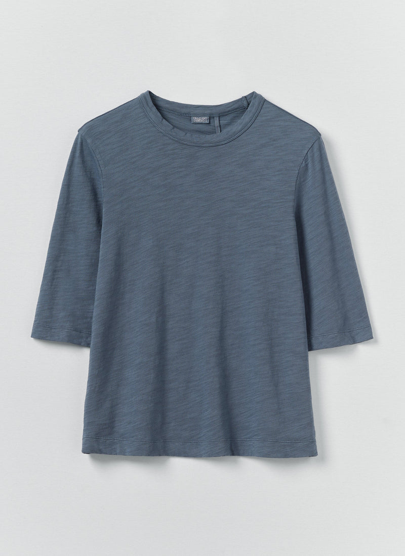 Cleo Garment Dyed Cotton Tee | Mazarine Blue