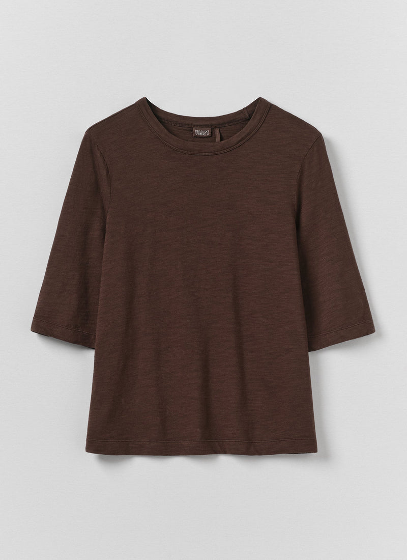 Cleo Garment Dyed Cotton Tee | Rich Earth