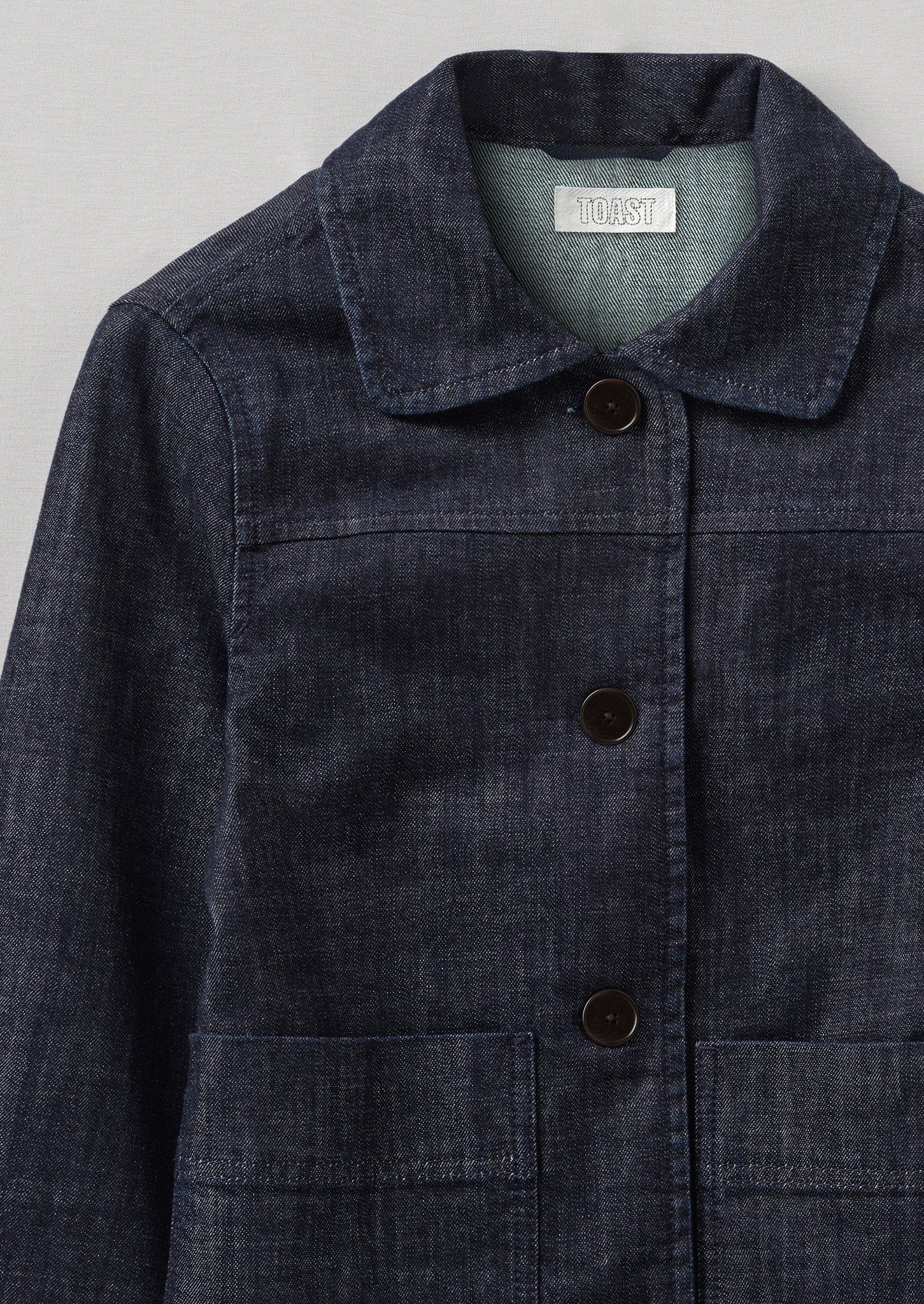 Wide Sleeve Organic Indigo Denim Jacket | Indigo