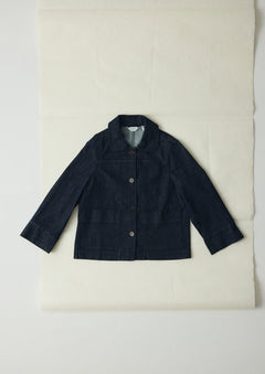Wide Sleeve Indigo Denim Jacket | Indigo | TOAST