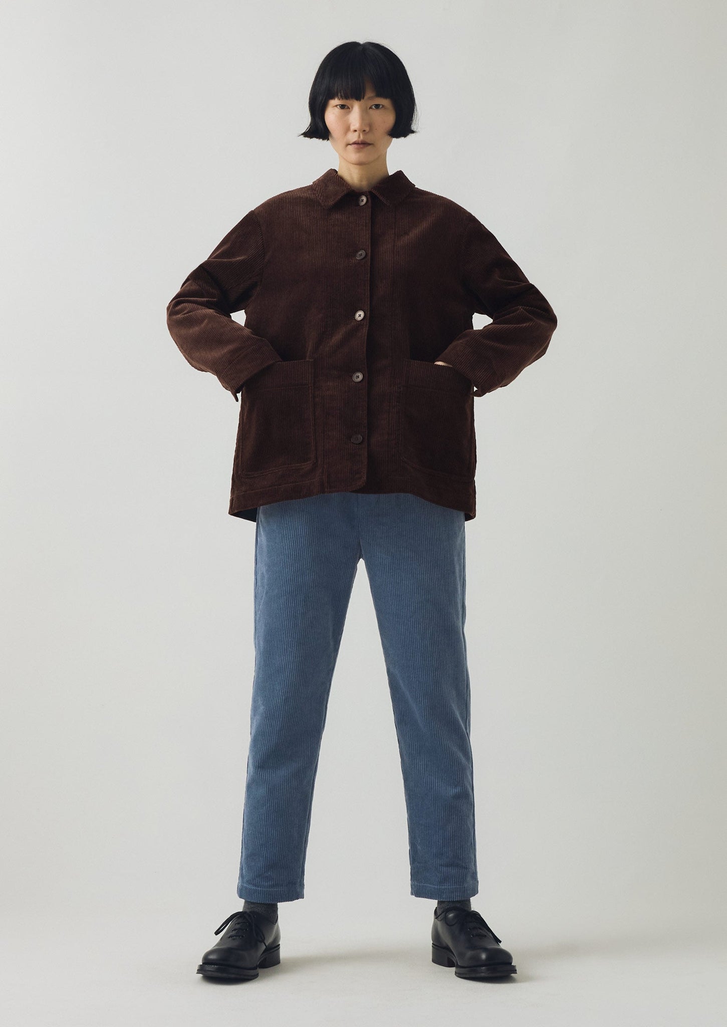 Patch Pocket Organic Cord Jacket | Java