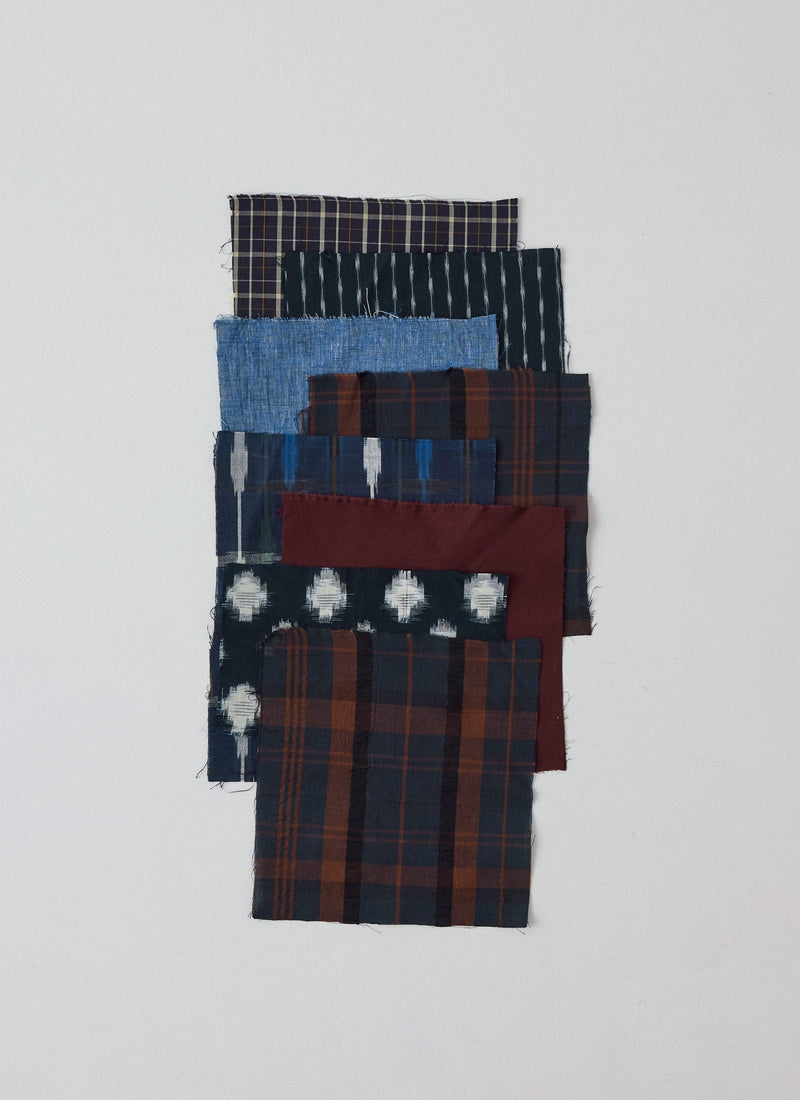 Patchwork Kantha Stitch Cotton Waistcoat | Navy