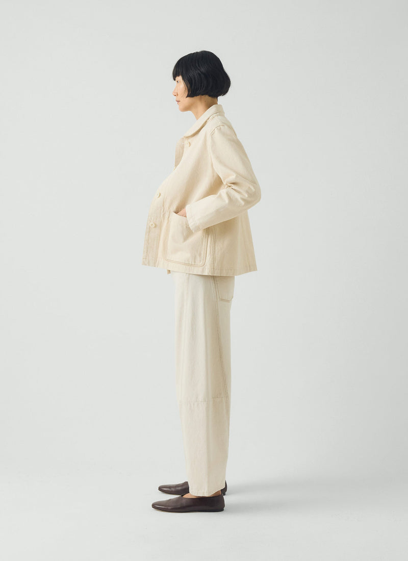 Hal Ecru Denim Workwear Jacket | Ecru