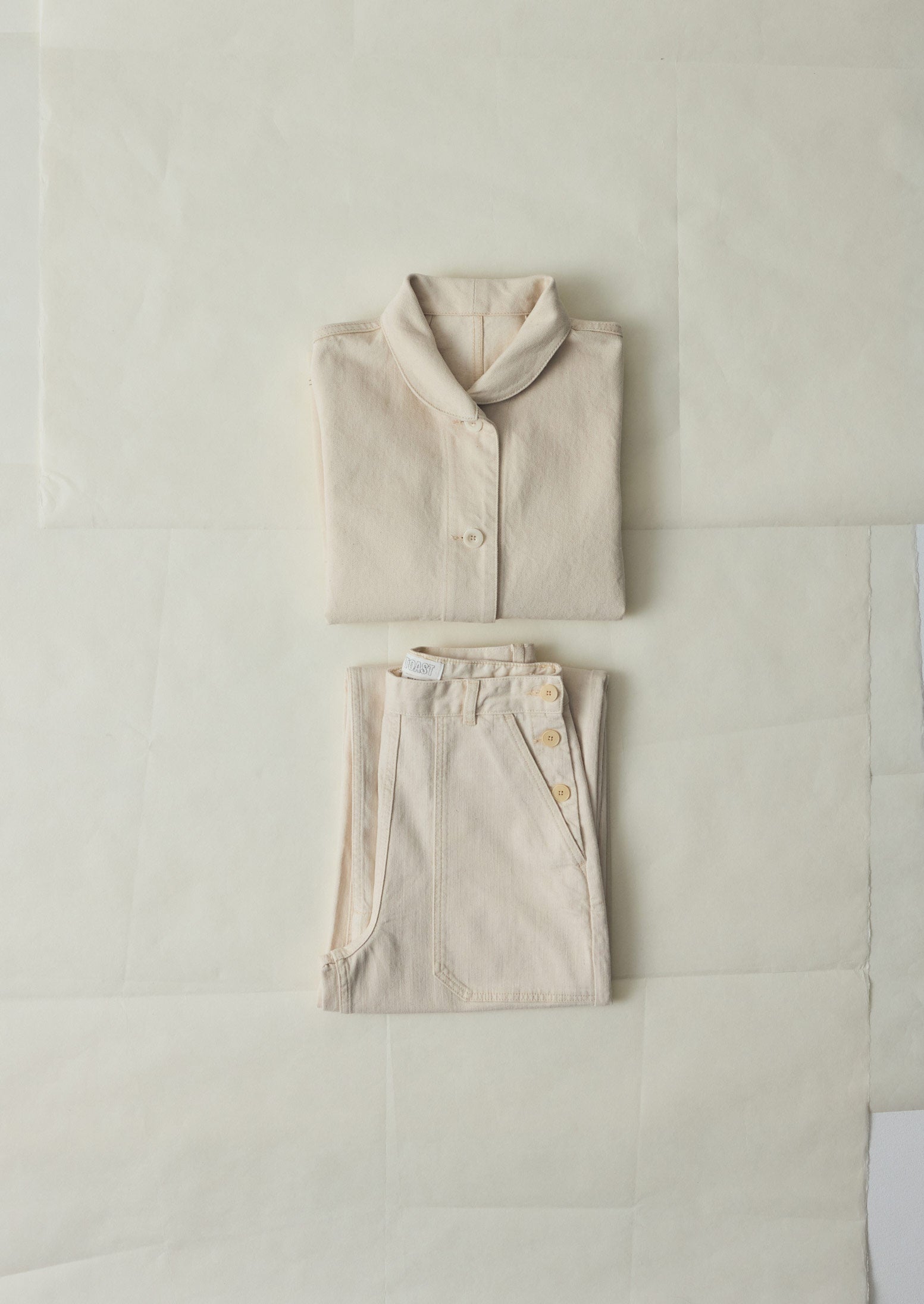 Hal Ecru Denim Workwear Jacket | Ecru | TOAST