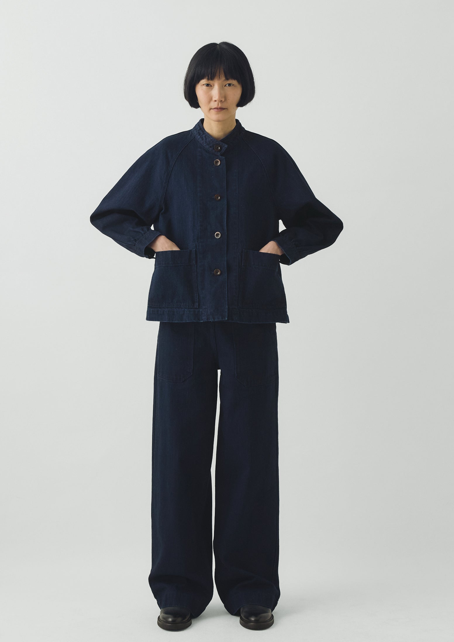 Japanese Indigo Denim Workwear Jacket | Indigo | TOAST