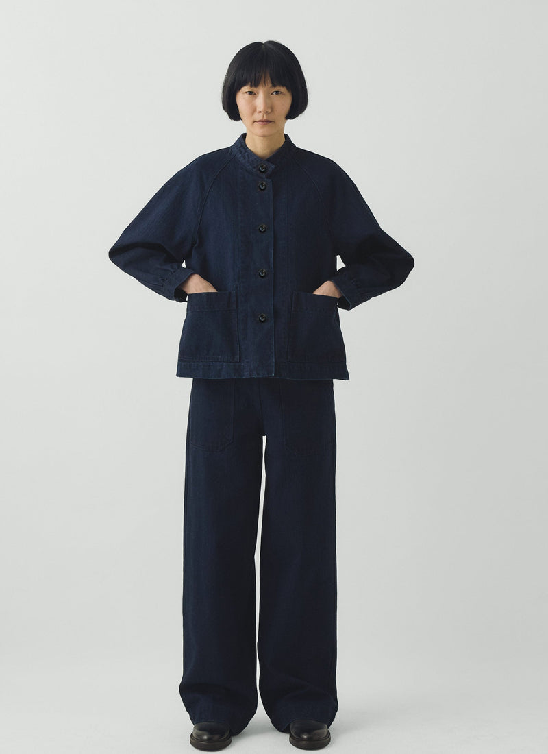 Japanese Indigo Denim Workwear Jacket | Indigo