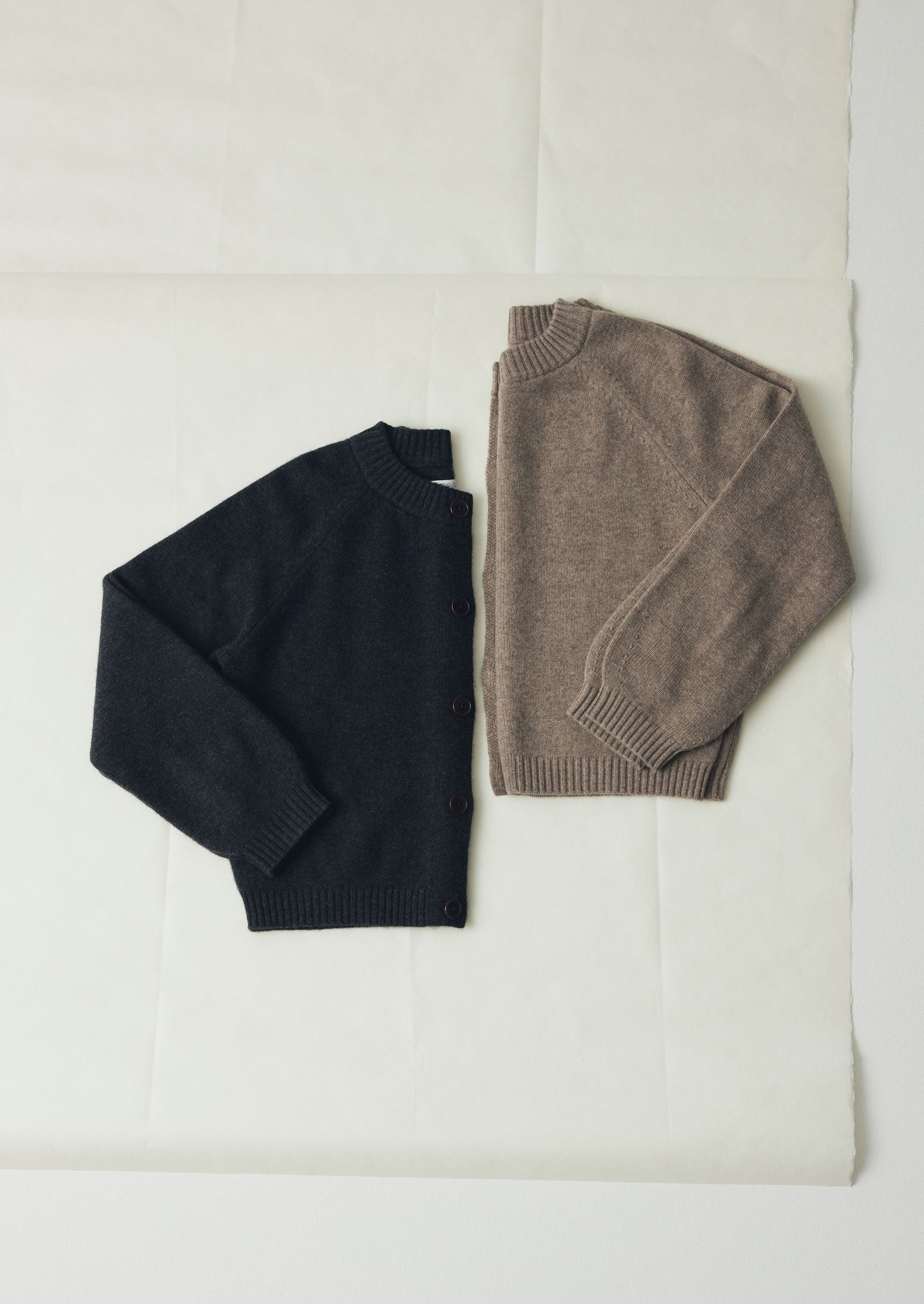 Eden Wool Cashmere Raglan Cardigan | Charcoal | TOAST