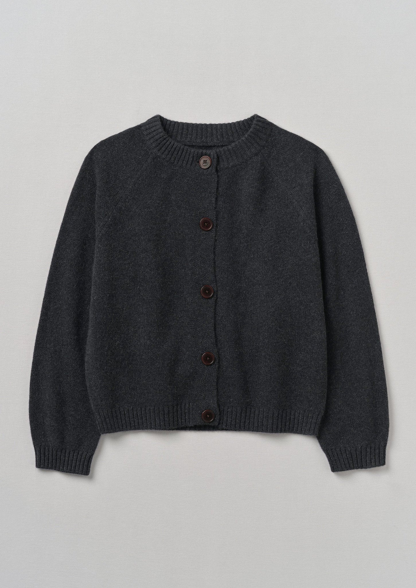 Charcoal grey cashmere cardigan hotsell