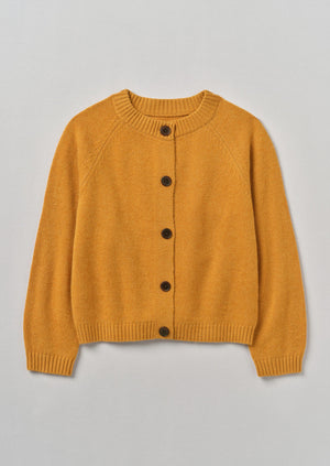 Toast Eden Wool Cashmere Raglan Cardigan Ginger Melange