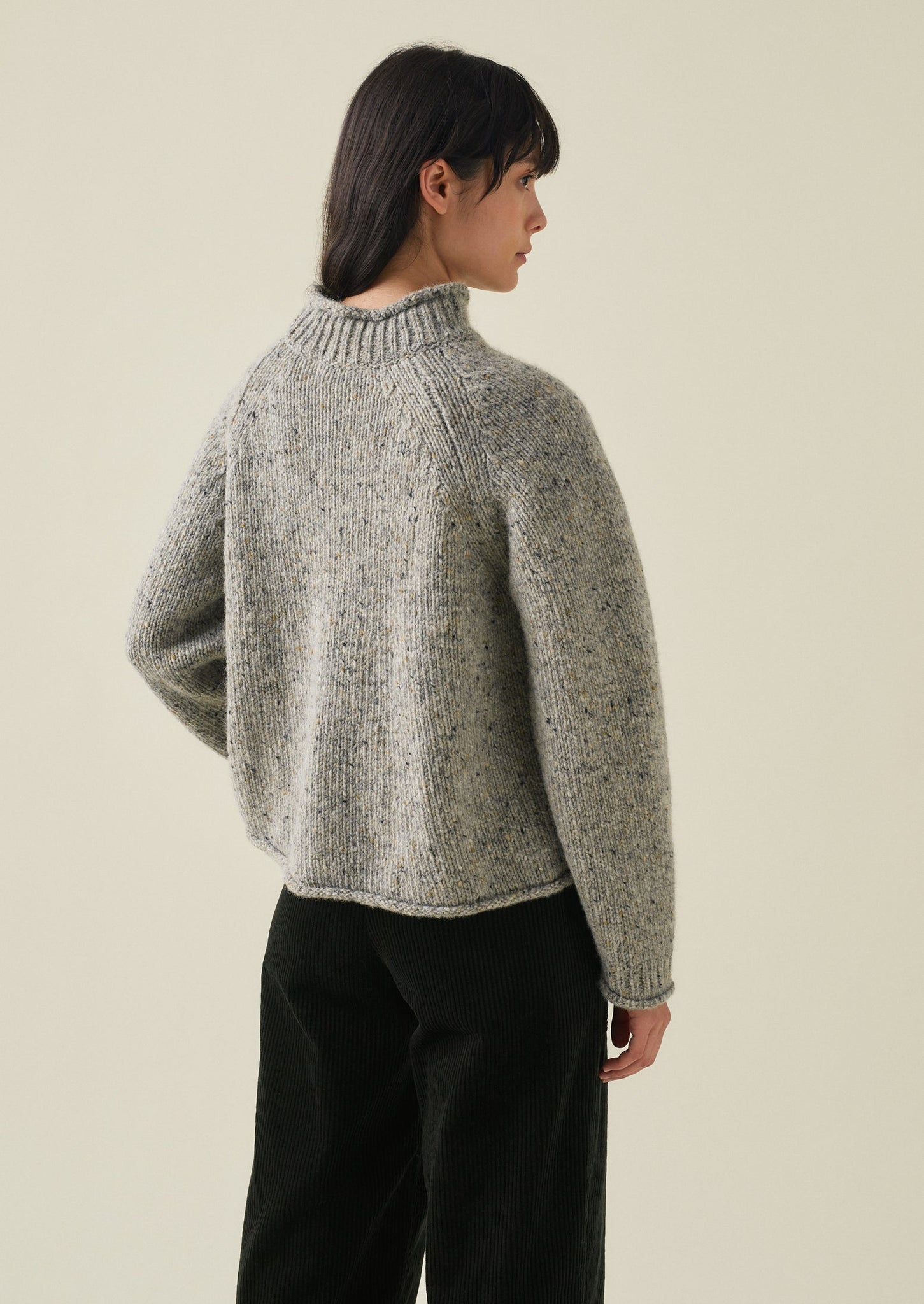 Orla Donegal Wool Sweater | Mist