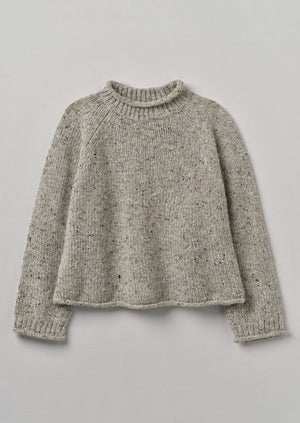 Orla Donegal Wool Sweater | Mist