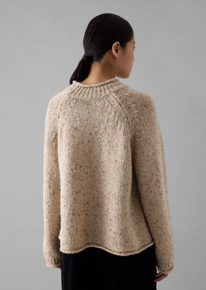 Orla Donegal Wool Sweater | Oatmeal