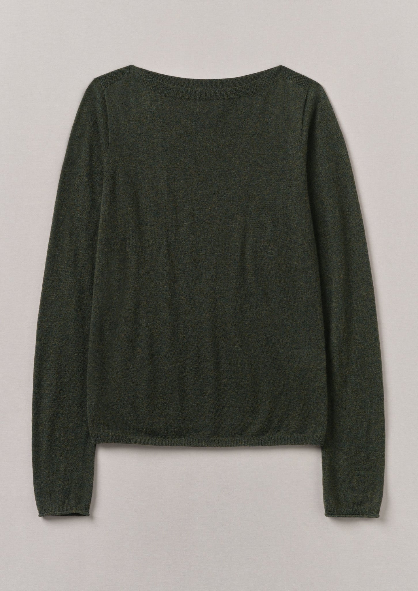 Fine Wool Cashmere Sweater Green Olive TOAST