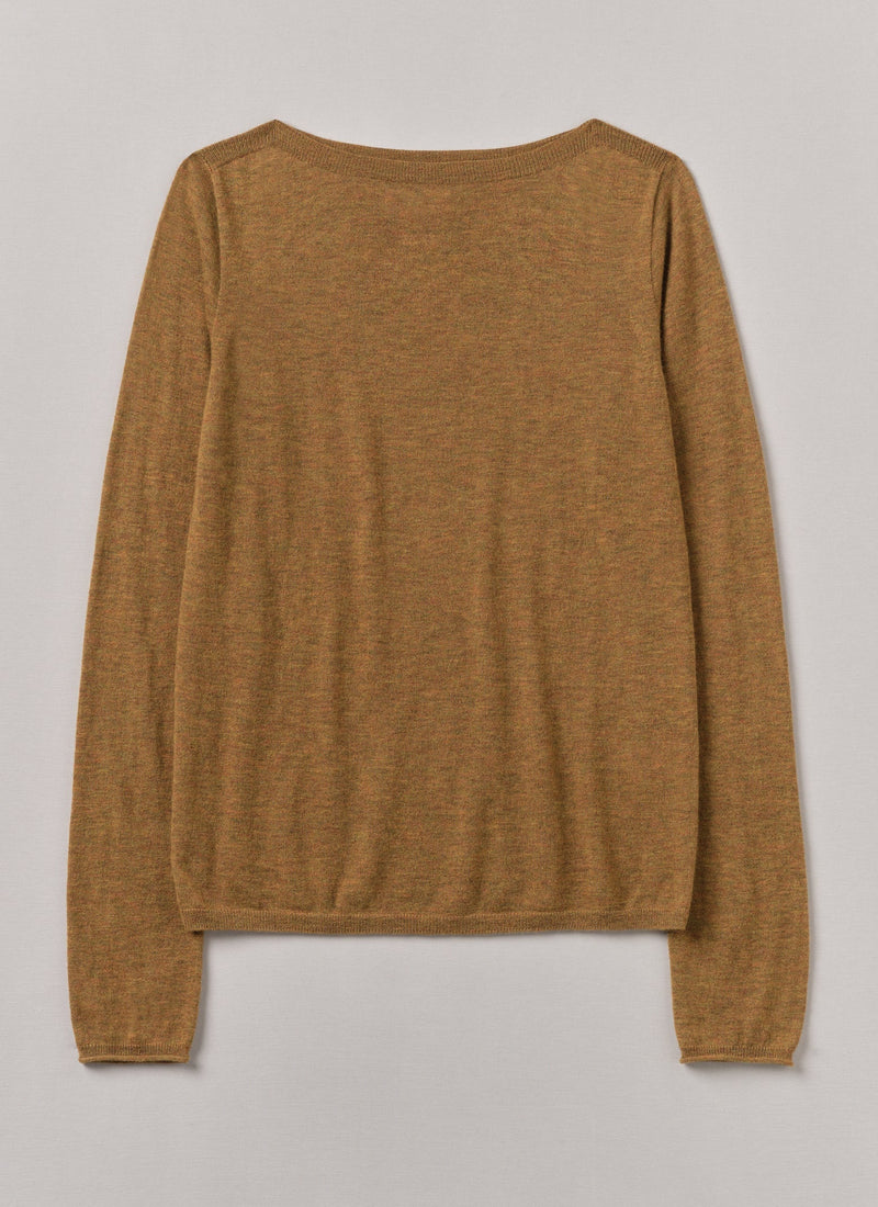 Fine Wool Cashmere Sweater | Tumeric