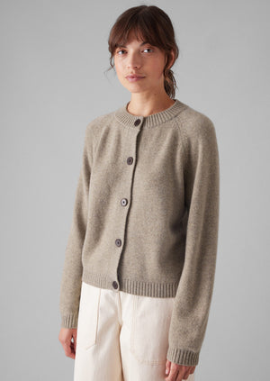 Eden Wool Cashmere Raglan Cardigan | Linseed