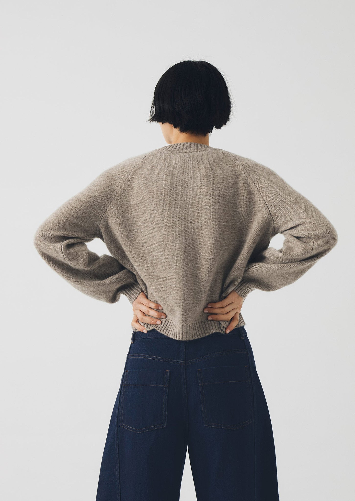 Eden Wool Cashmere Raglan Cardigan | Linseed