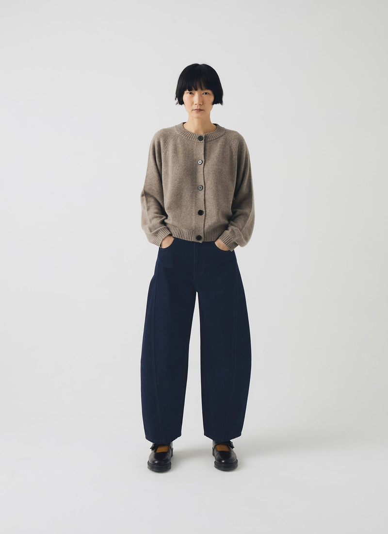Eden Wool Cashmere Raglan Cardigan | Linseed