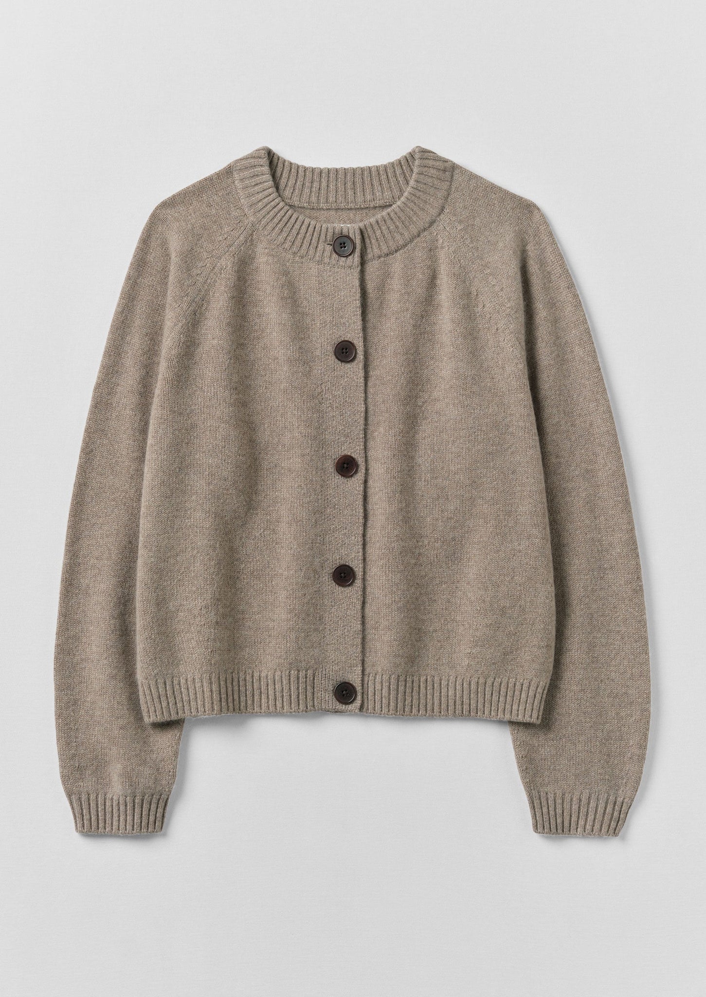 Eden Wool Cashmere Raglan Cardigan | Linseed