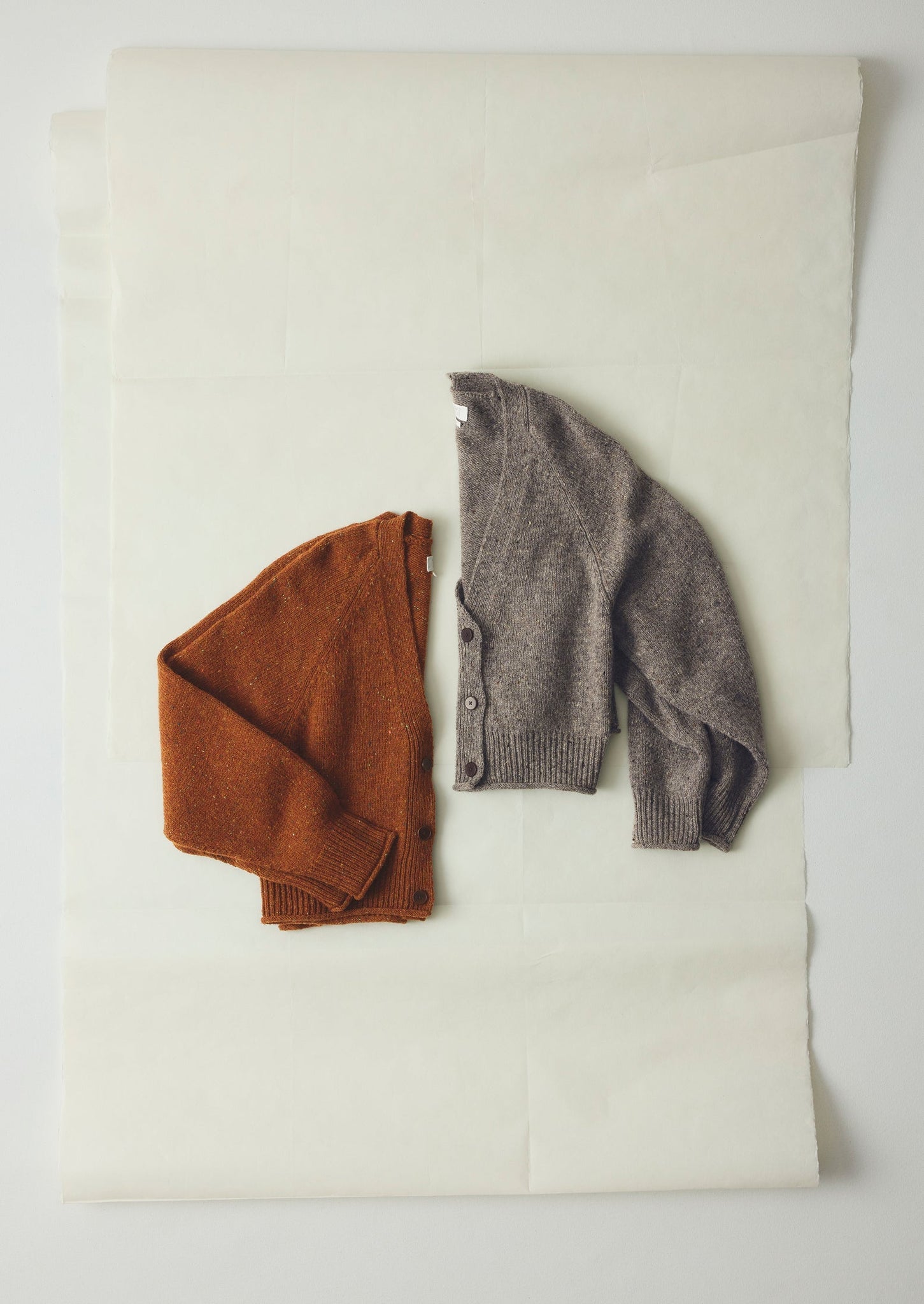 Donegal Wool V Neck Cardigan | Smoke