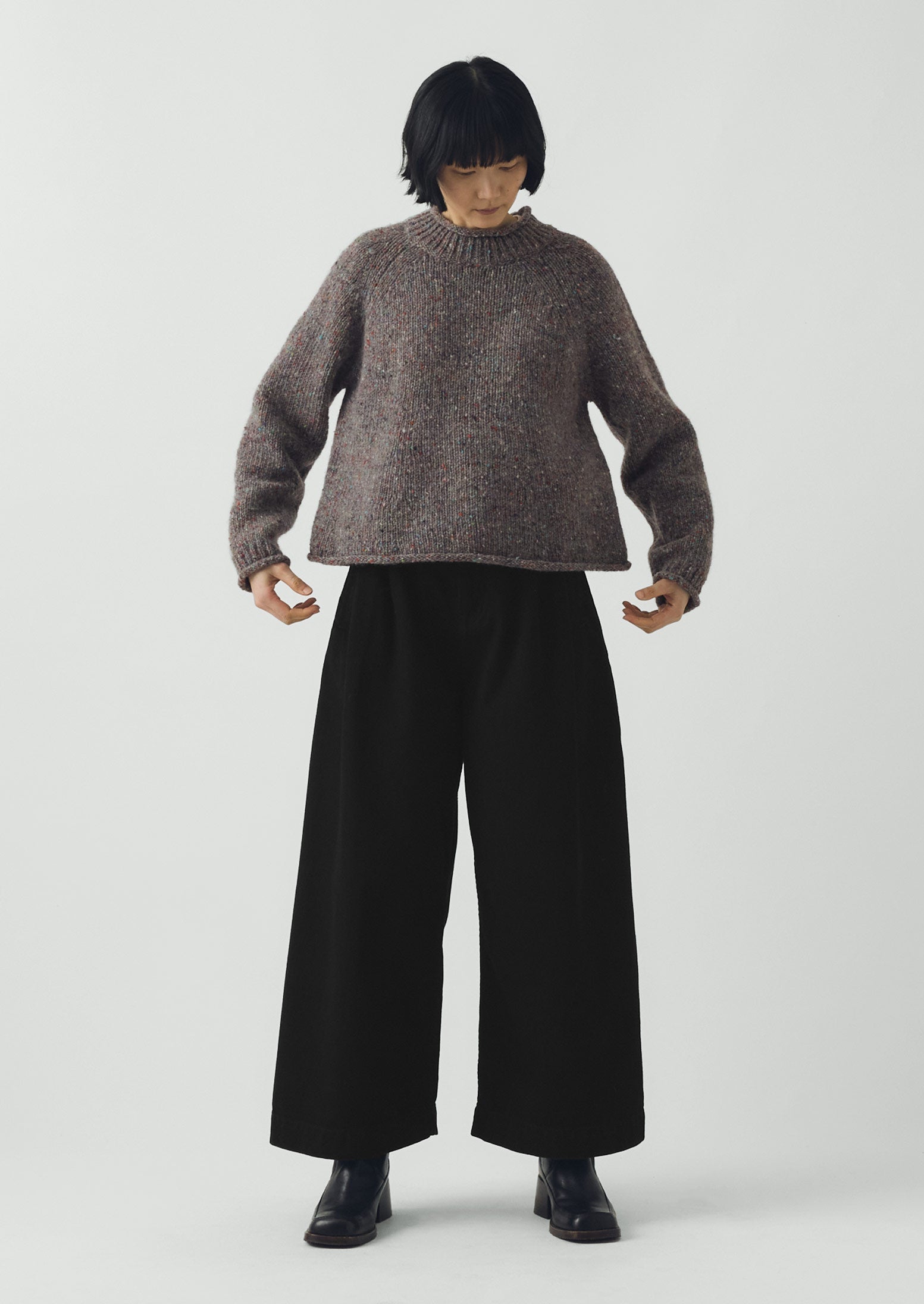 Orla Donegal Wool Sweater | Fossil | TOAST