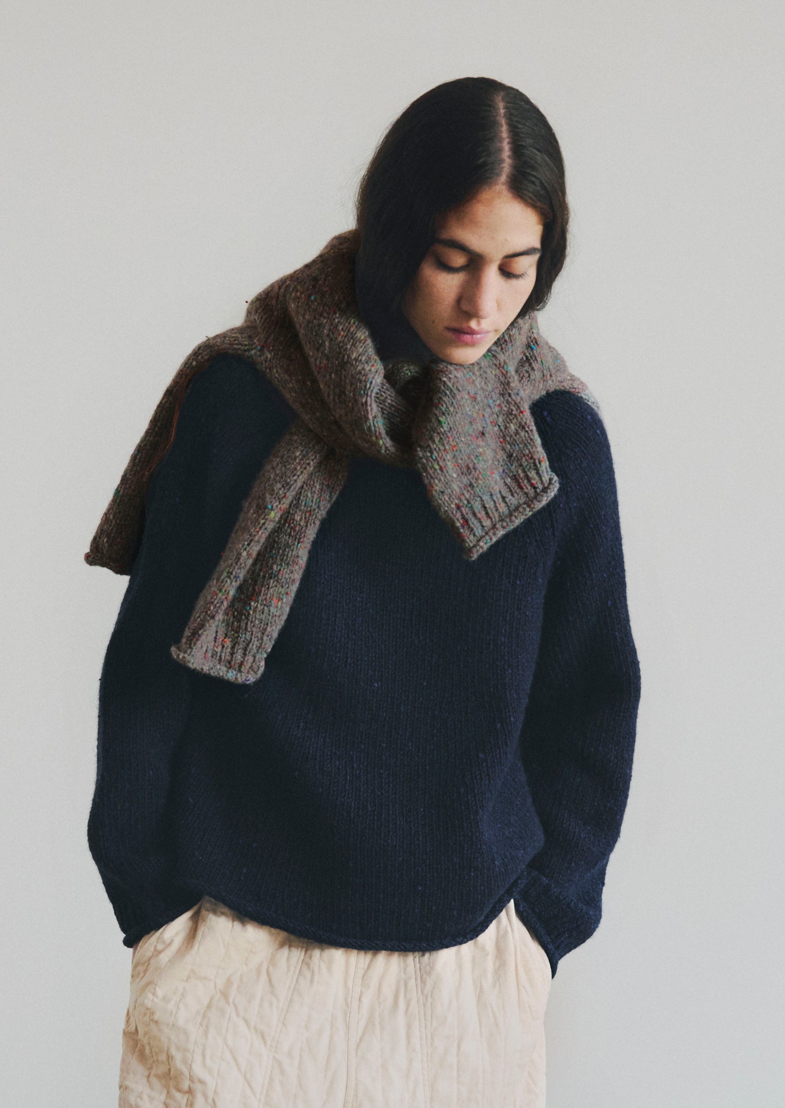 Orla Donegal Wool Sweater | Fossil | TOAST
