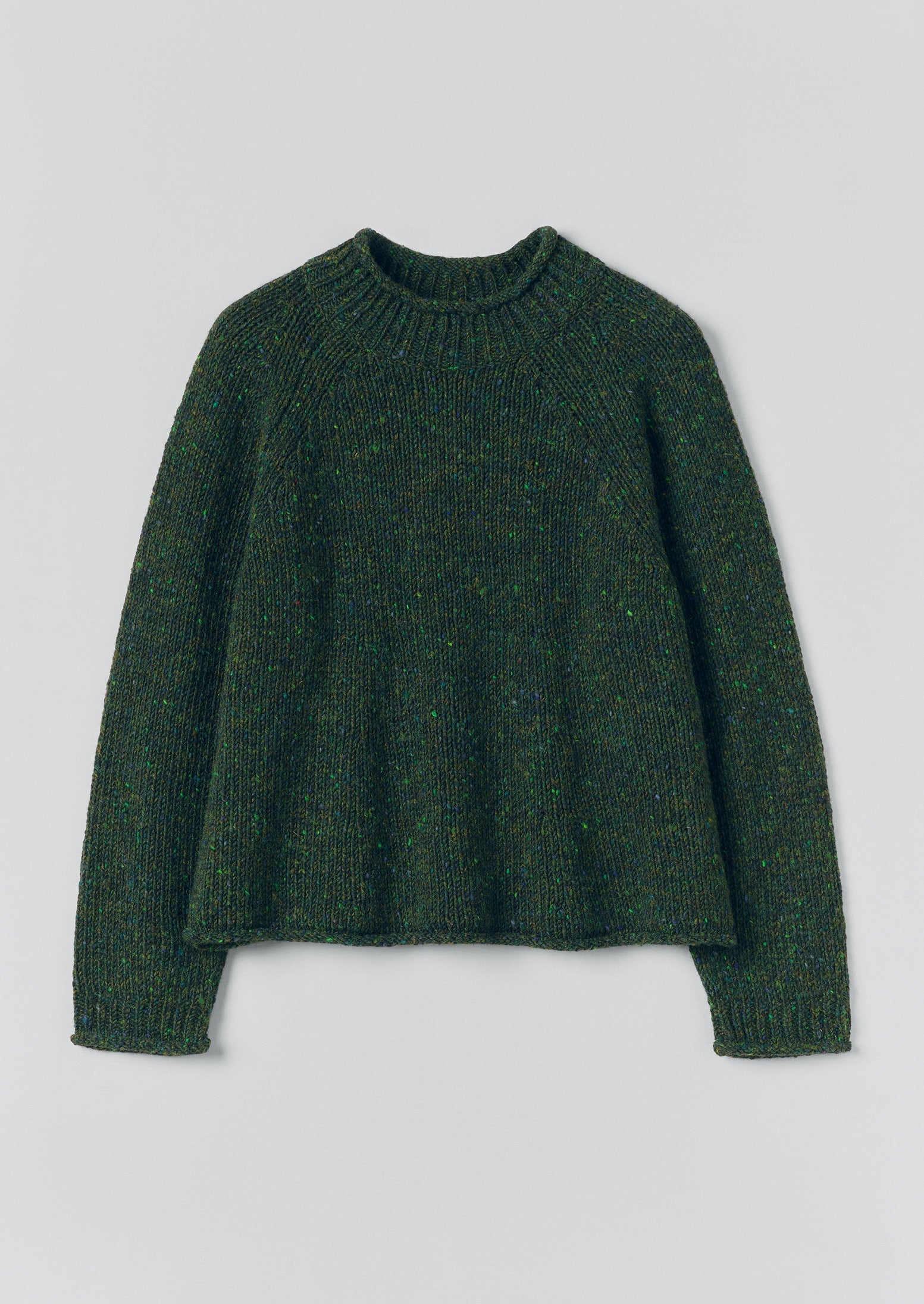 Orla Donegal Wool Sweater | Emerald | TOAST