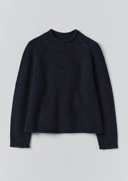 Orla Donegal Wool Sweater | Navy | TOAST