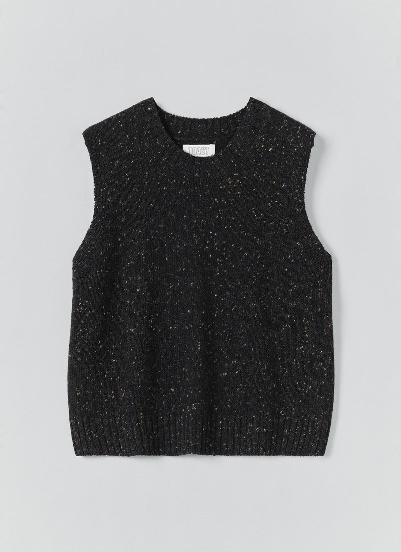 Donegal Merino Tank | Graphite