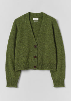 Donegal Wool V Neck Cardigan | Artichoke | TOAST
