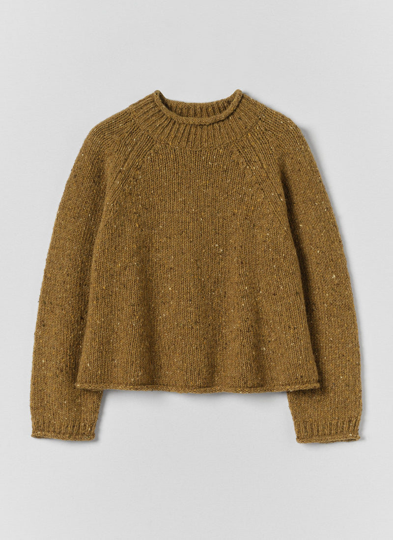 Orla Donegal Wool Sweater | Straw
