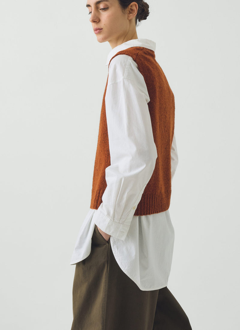 Donegal Merino Tank | Rust