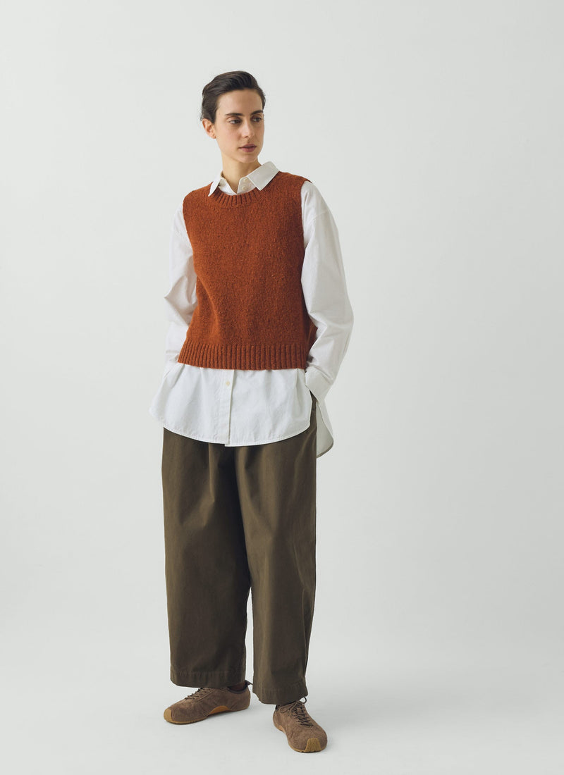 Donegal Merino Tank | Rust
