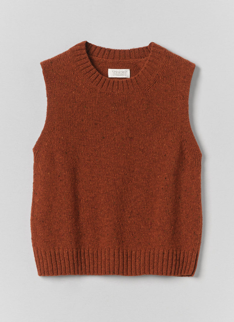 Donegal Merino Tank | Rust