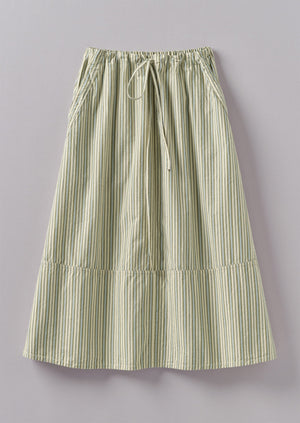 Drawstring Waist Raft Stripe Skirt | Pulp/Bright Sky