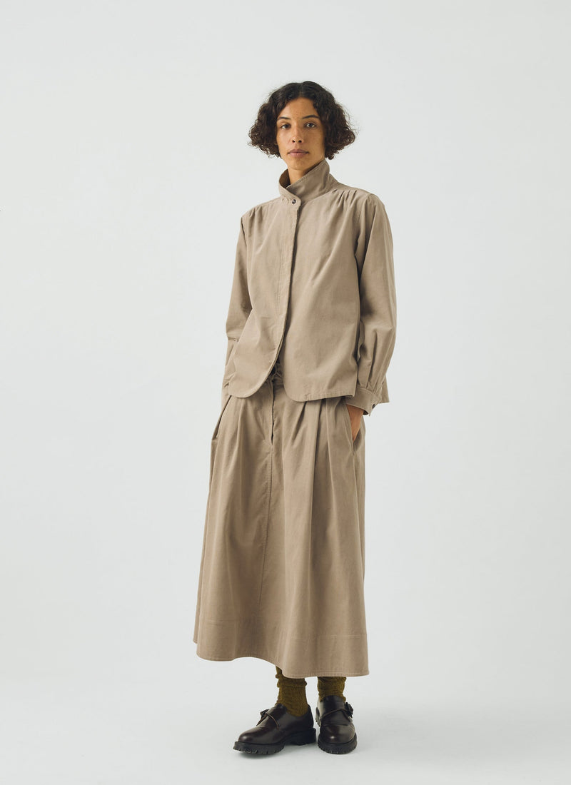 A Line Cotton Needlecord Skirt | Dune