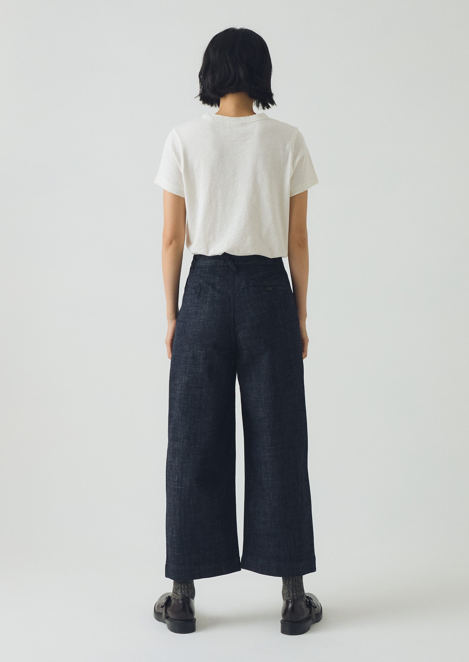 Annie Organic Denim Side Button Jeans | Indigo | TOAST