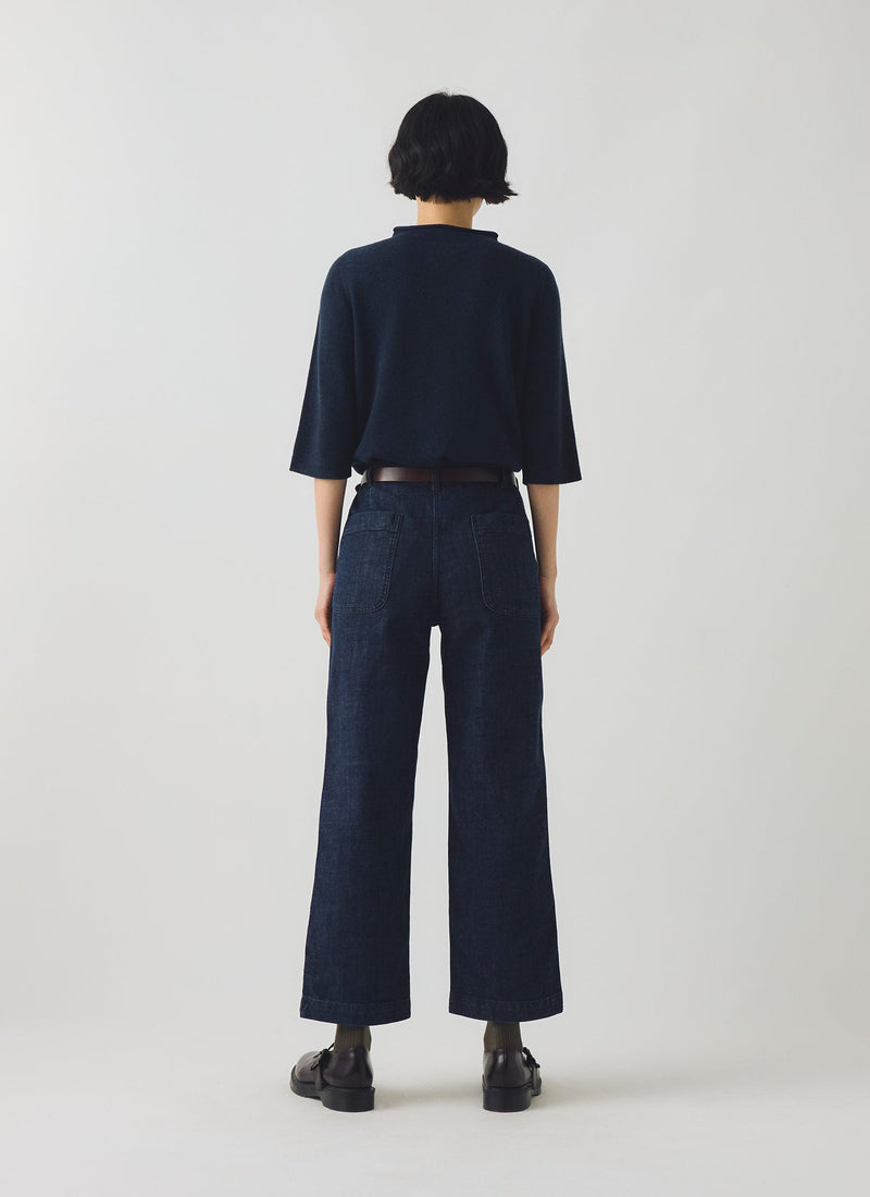 Ashley Organic Cropped Jeans | Indigo