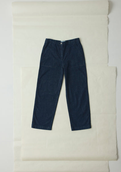 Ashley Organic Cropped Jeans | Indigo | TOAST