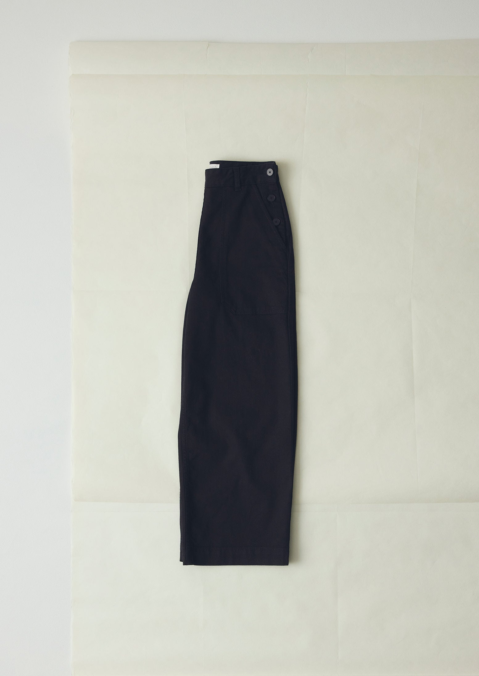 Annie Denim Side Button Jeans | Black | TOAST