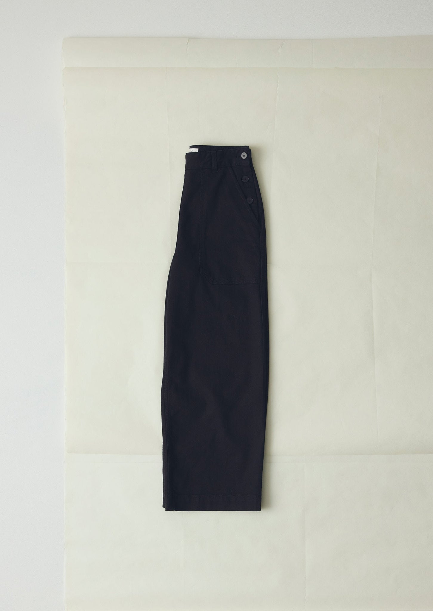 Annie Organic Denim Side Button Jeans | Black