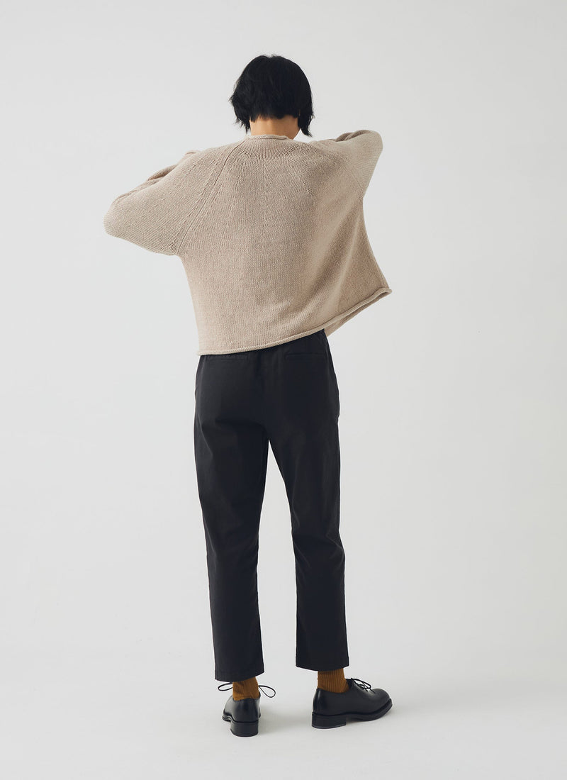 Gabi Cotton Pull On Pants | Soft Black