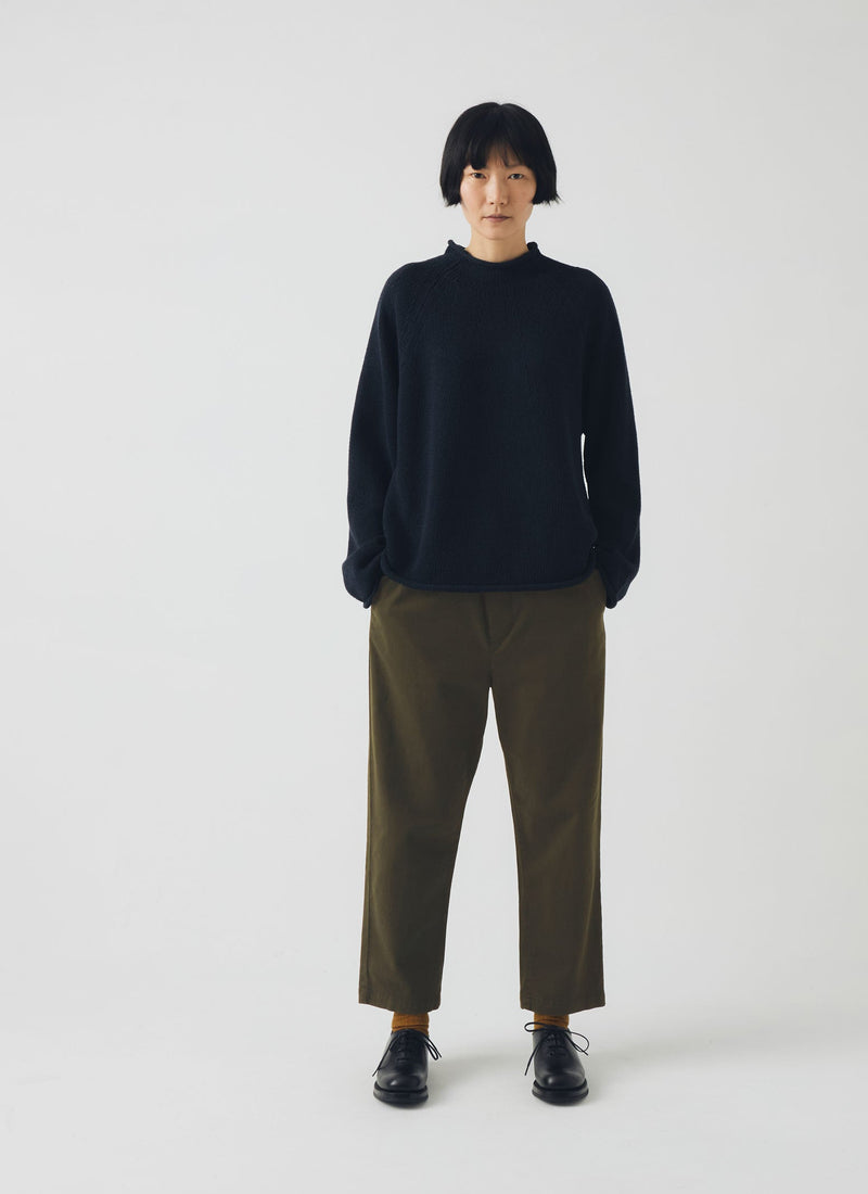 Gabi Cotton Pull On Pants | Loden