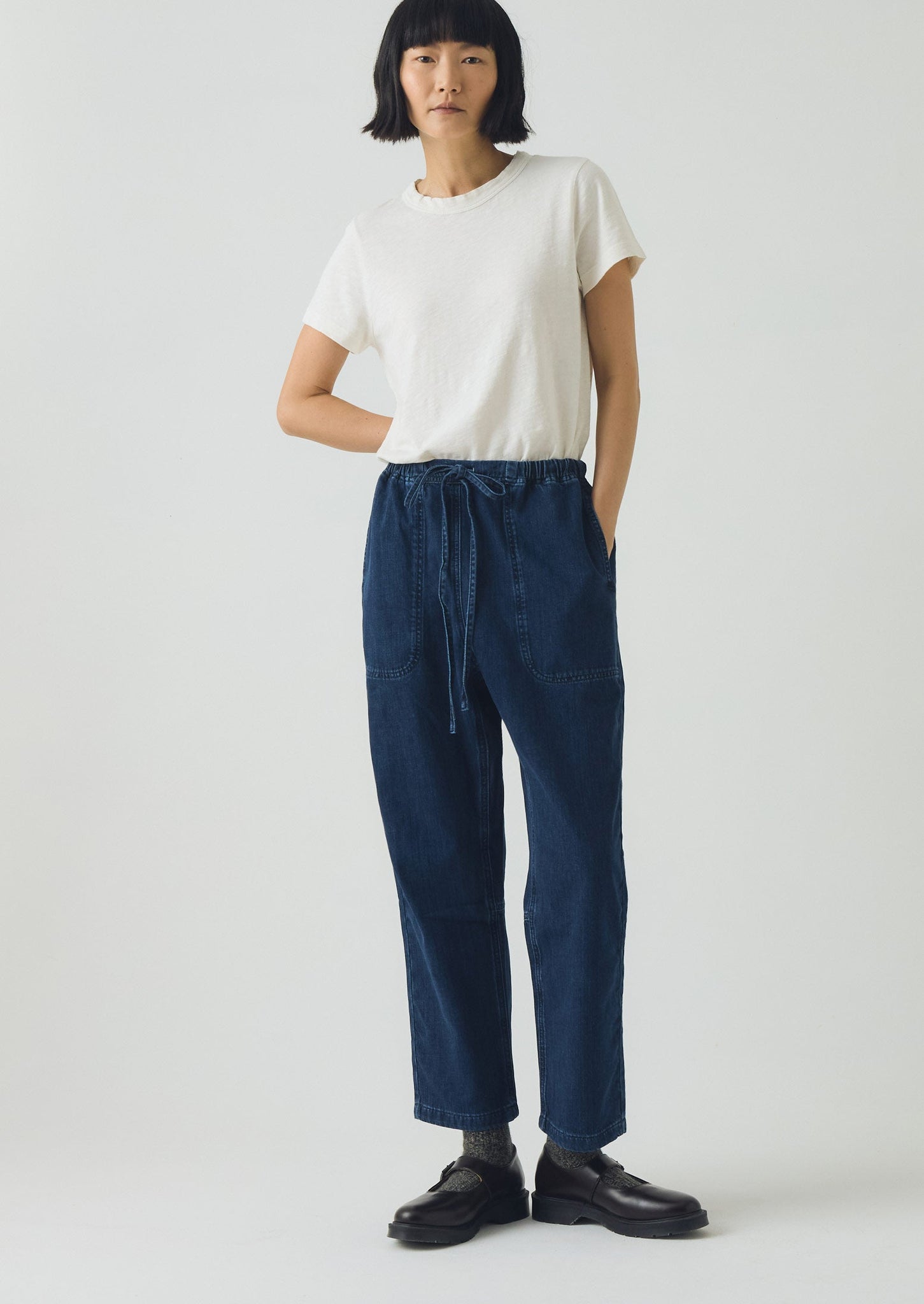 Suki Panelled Denim Pants | Indigo | TOAST
