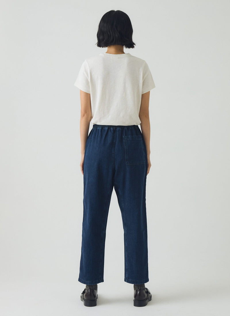 Suki Panelled Denim Pants | Indigo