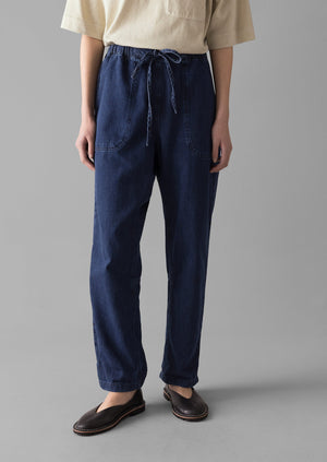 Suki Panelled Denim Pants | Indigo